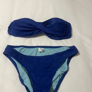 J. Crew Blue Bikini Set